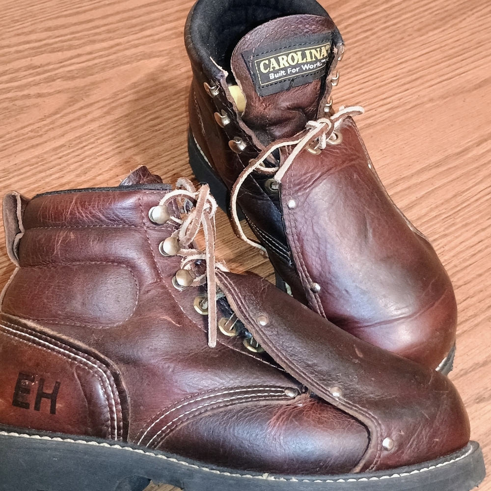 Carolina Men's Sz 7D Int Lo USA Made 6" Metguard Work Boot - Briar - 508